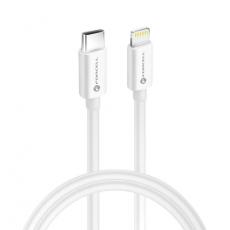 Forcell - Forcell USB-C till Lightning kabel 30W, 1m - Vit