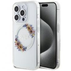 Guess - Guess iPhone 15 Pro Max Mobilskal Magsafe IML Flowers Wreatch