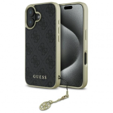 Guess - Guess iPhone 16 Mobilskal 4G Charms Collection - Svart