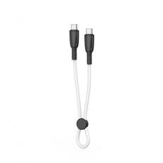 XO - XO USB-C Till USB-C Kabel 60W 0.25m NB-Q248B - Vit