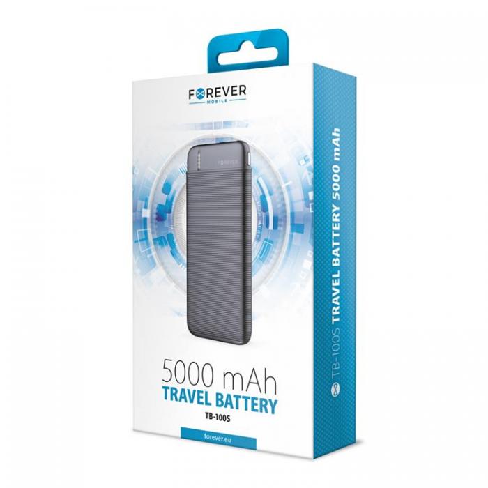 Forever - Forever Powerbank 5000 mAh TB-100S - Svart