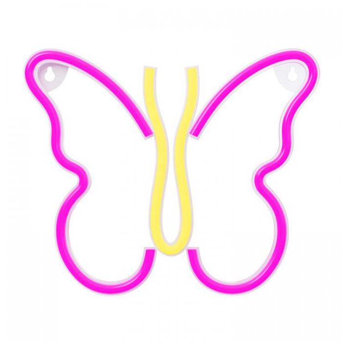 Neolia - Neolia LED Neon Light BUTTERFLY NNE03 - Rosa