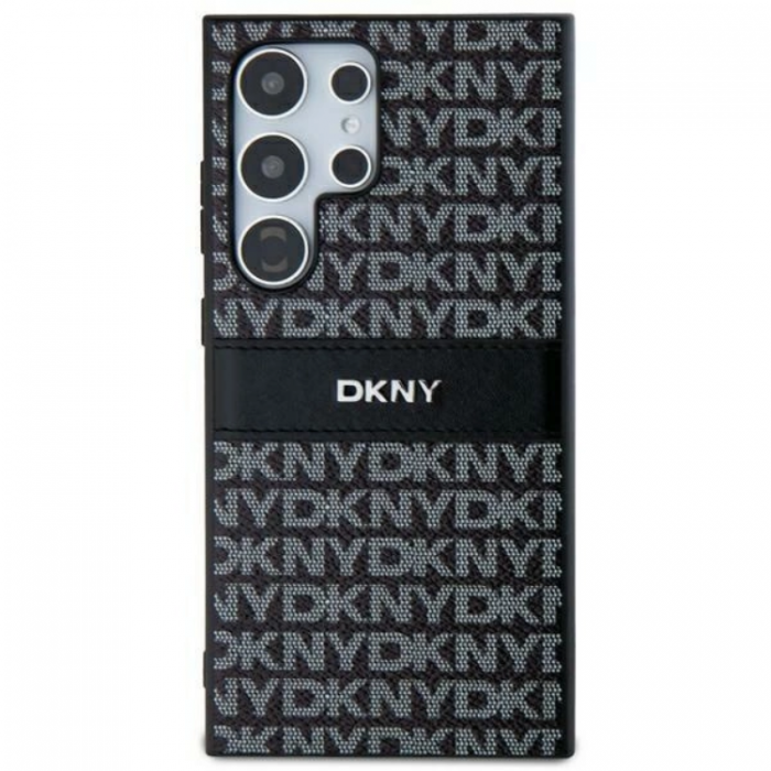 DKNY - DKNY Galaxy S24 Ultra Mobilskal Lder Mono Stripe & Metal Logo