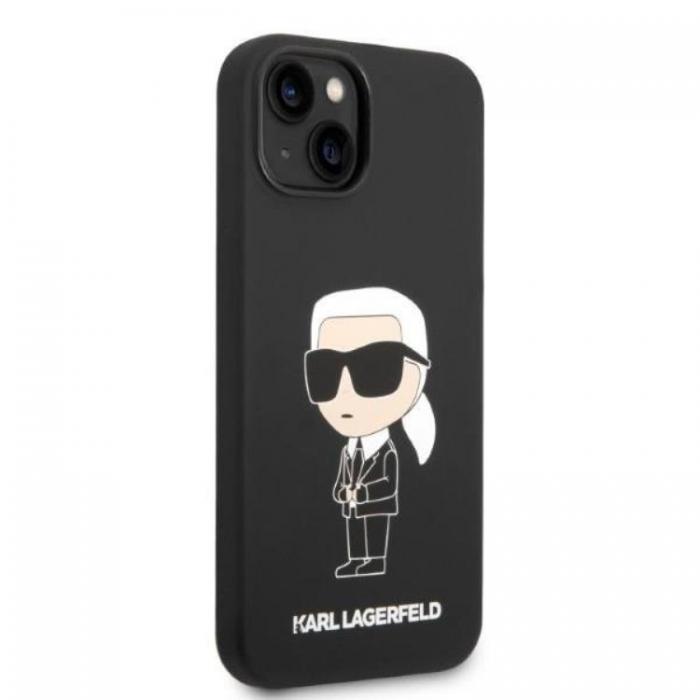 KARL LAGERFELD - Karl Lagerfeld iPhone 14 Plus Skal Silicone Ikonik - Svart