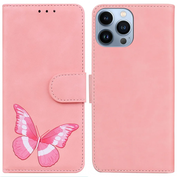 Taltech - iPhone 15 Pro Plnboksfodral Hgkvalitativt - Rosa