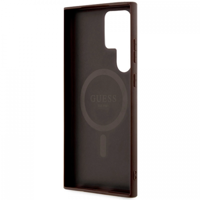 Guess - Guess Galaxy S24 Ultra Mobilskal Magsafe Collection - Brun