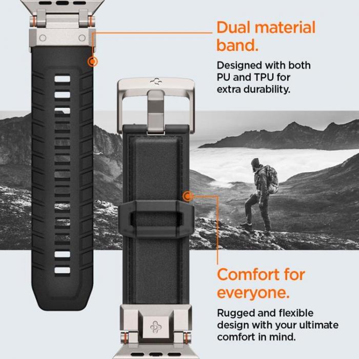 Spigen - Spigen Apple Watch Ultra 2 (49mm) Armband DuraPro - Svart