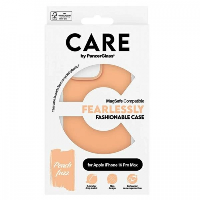 PanzerGlass - CARE By PanzerGlass iPhone 16 Pro Max Mobilskal MagSafe Fashion - Orange