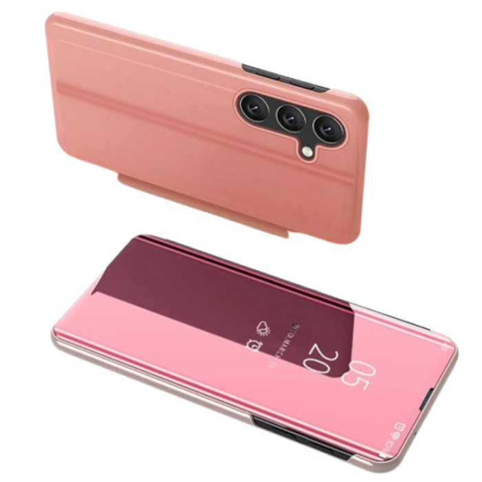 A-One Brand - Galaxy S25 Plus Fodral Clear View - Rosa