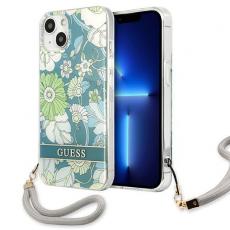 Guess - Guess iPhone 13 Skal Flower Strap - Grön