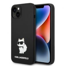 KARL LAGERFELD - Karl Lagerfeld iPhone 14 Pro Skal Silikon Choupette Svart