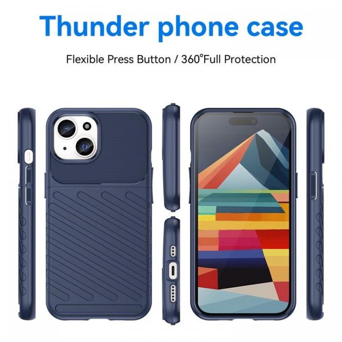 A-One Brand - iPhone 15 Mobilskal Twill Thunder - Bl