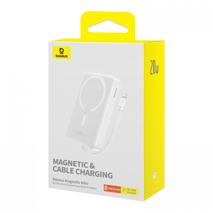 BASEUS - Baseus Magnetic Mini MagSafe 10000mAh 20W Powerbank - Vit