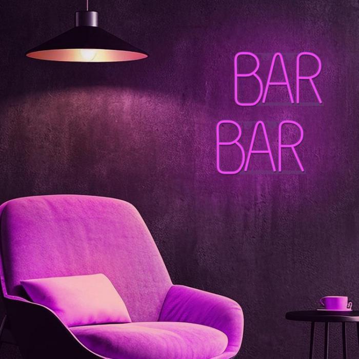 Forever Light - Forever Light LED Neon BAR Bat + USB FLNE24 - Rosa