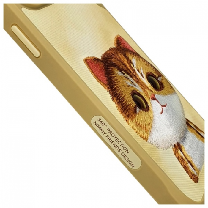 NIMMY - Nimmy iPhone 15 Pro Max Mobilskal Big Eyed Pet 2.0 Cat - Khaki