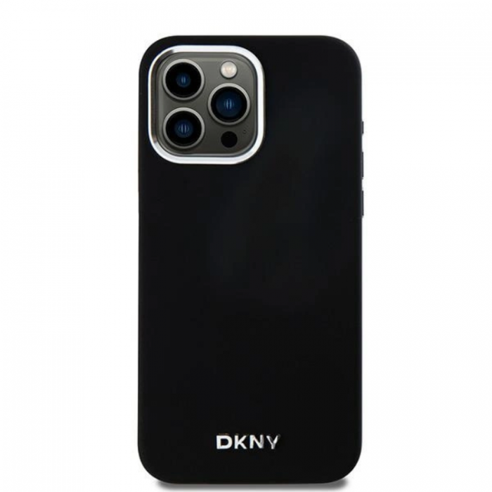 DKNY - DKNY iPhone 15 Pro Max Mobilskal Magsafe Liquid Silikon Small Metal Logo