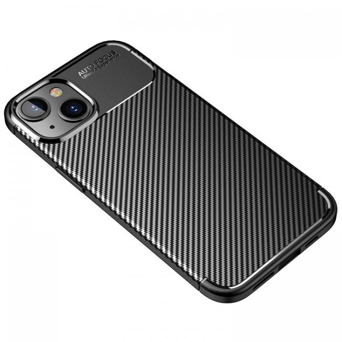 A-One Brand - iPhone 14 Plus Skal Carbon Shock-Proof - Svart