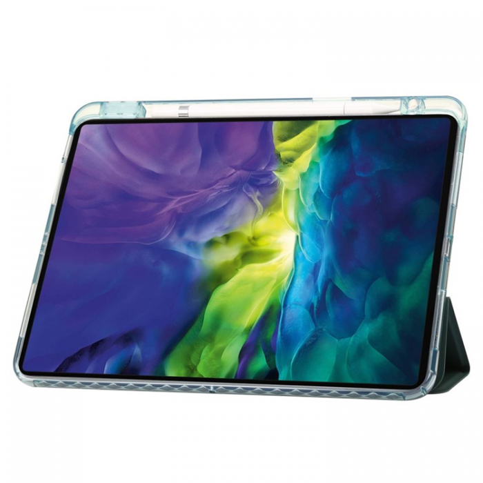 A-One Brand - iPad Pro 12.9 (2018/2020/2021/2022) Fodral Med Pennfack - Grn