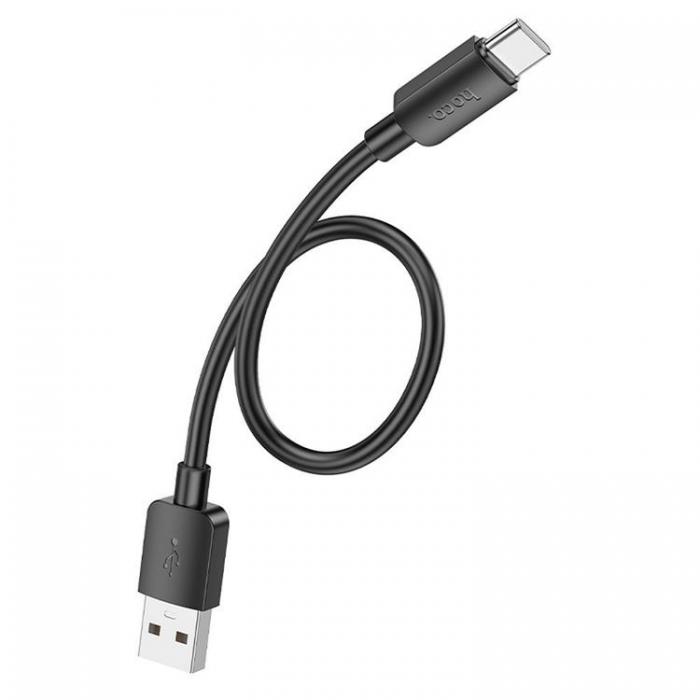 Hoco - Hoco USB-C till USB-A kabel 0.25m 27W - Svart