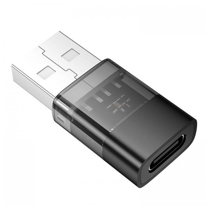 Hoco - Hoco USB-A Till USB-C Adapter UA36C - Svart