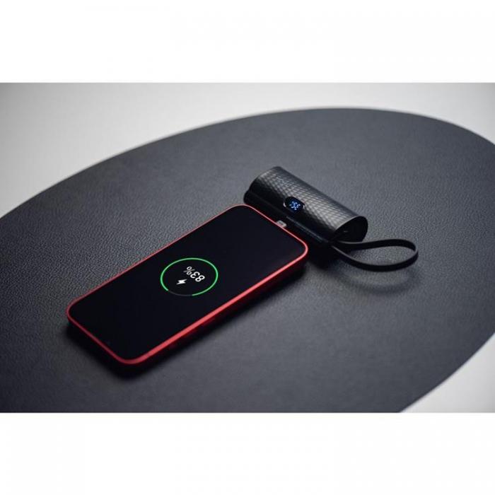 Forcell - Forcell Powerbank 5000 mAh Lightning PD 20W F5K3 F-ENERGY - Svart