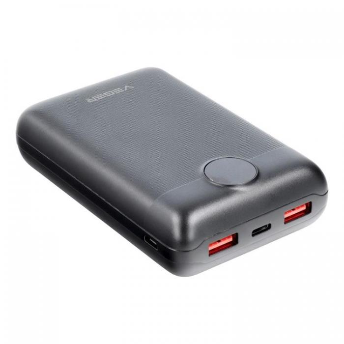 Veger - VEGER Powerbank 20000 mAh PD QC 3.0 2A 22.5W S20 - Svart