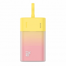 BASEUS - Baseus Powerbank 5200mAh Popsicle 20W - Gul/Rosa