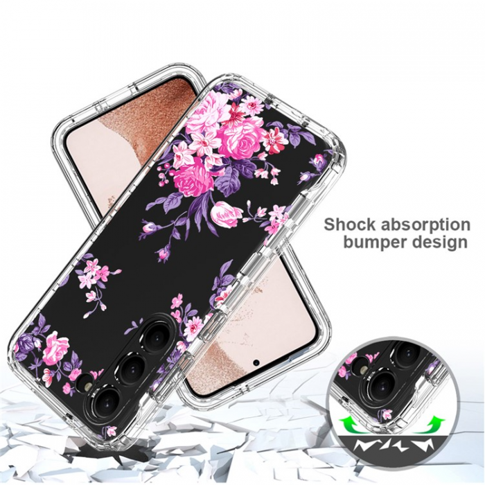 A-One Brand - Galaxy S23 Plus Skal Pattern Printing - Flower