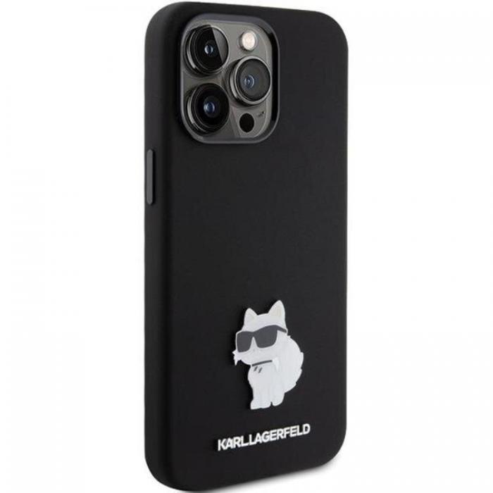 KARL LAGERFELD - KARL LAGERFELD iPhone 15 Pro Max Mobilskal Silikon Metal Pin