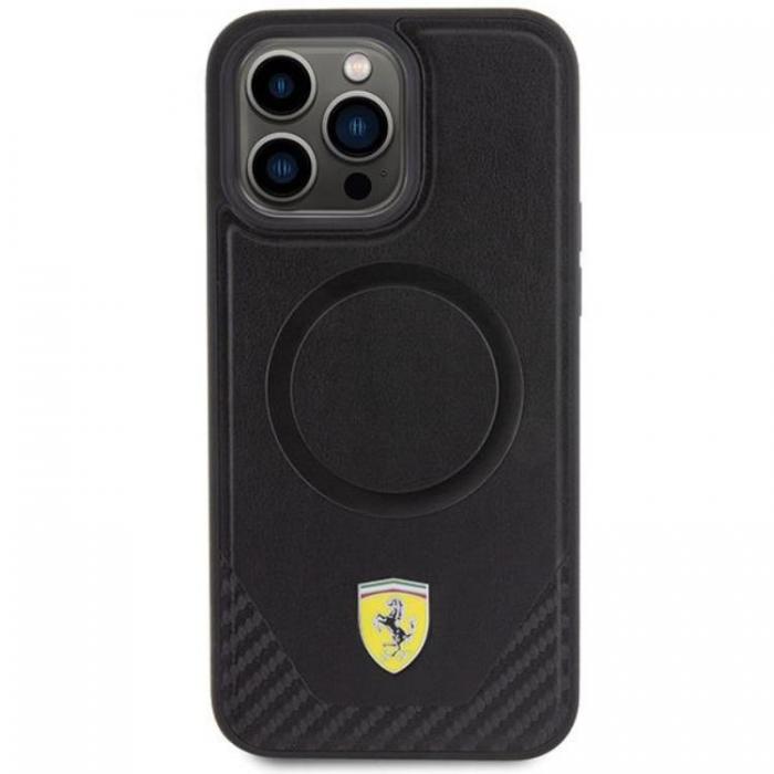 Ferrari - Ferrari iPhone 15 Pro Max Mobilskal Magsafe Carbon Metal Logo