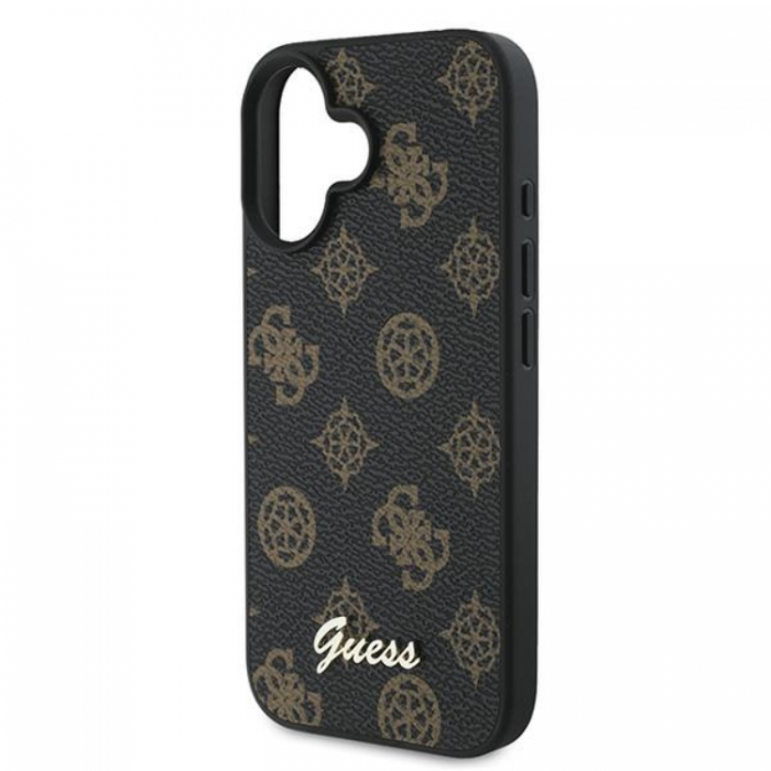 Guess - Guess iPhone 16 Plus Mobilskal Magsafe Peony Script - Svart