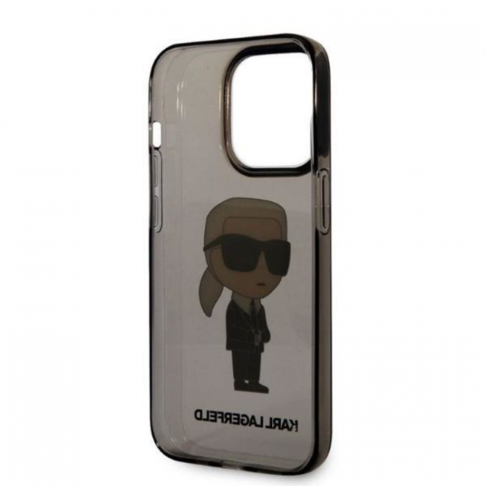 KARL LAGERFELD - Karl Lagerfeld iPhone 14 Pro Mobilskal Ikonik - Svart