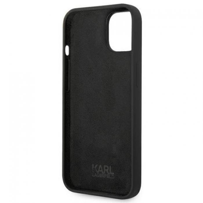 KARL LAGERFELD - Karl Lagerfeld iPhone 14 Skal Czarny Silicone Karl`s Head - Svart