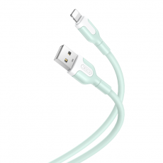 XO - XO USB-A Till Lightning Kabel 1m 2.1A NB212 - Grön