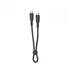 XO - XO USB-C Till USB-C Kabel 60W 0.25m NB-Q248B - Svart