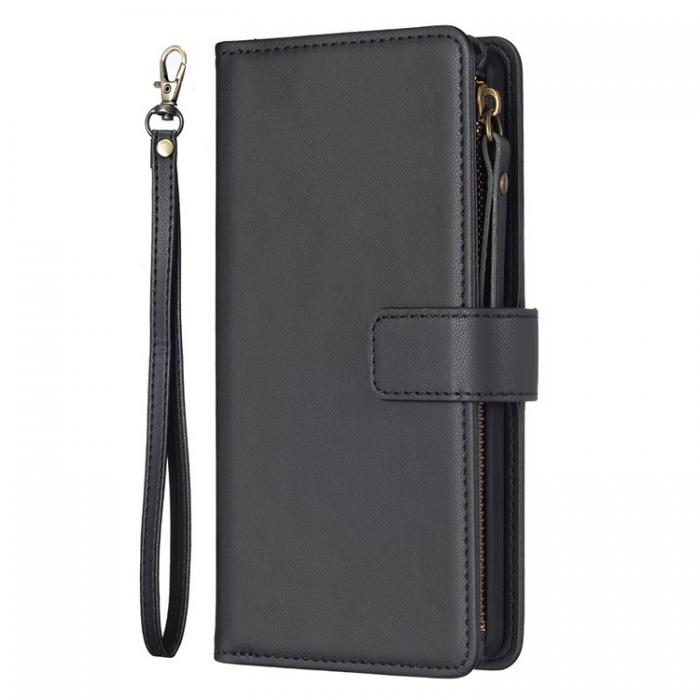 A-One Brand - iPhone 15 Pro Plnboksfodral Zipper Flip - Svart