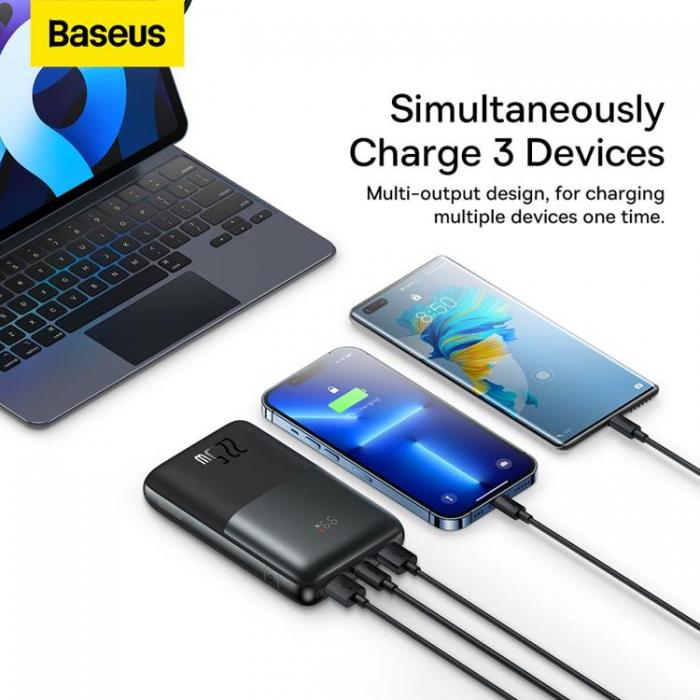 BASEUS - Baseus Powerbank 20000mAh PPBD2 Bipow Pro 22.5W - Svart