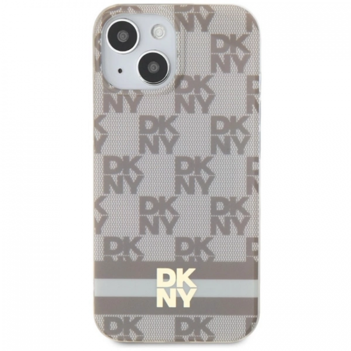 DKNY - DKNY iPhone 15/14/13 Mobilskal Magsafe IML Checkered Mono Pattern