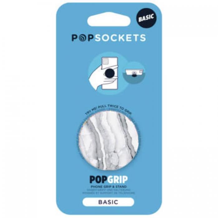 PopSockets - Popsockets Basic Grip - Vit Granit