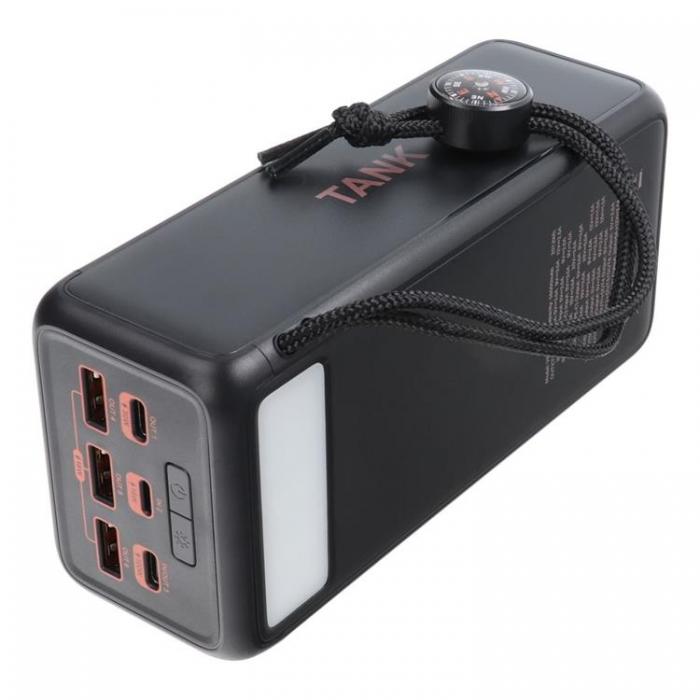 Veger - VEGER Powerbank 56000 mAh PD QC 3.0 5A 130W Tank Boost - Svart