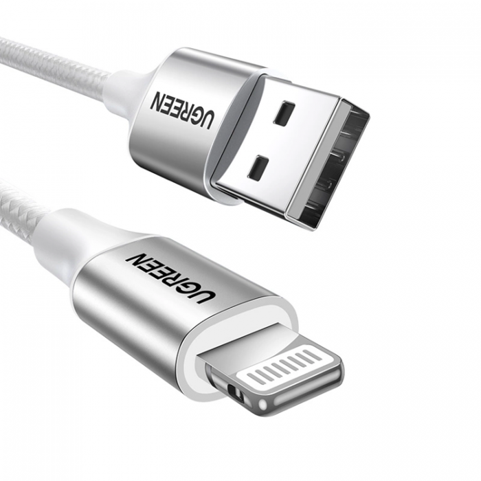 Ugreen - Ugreen USB-A Till Lightning 1.5m Kabel MFi - Silver