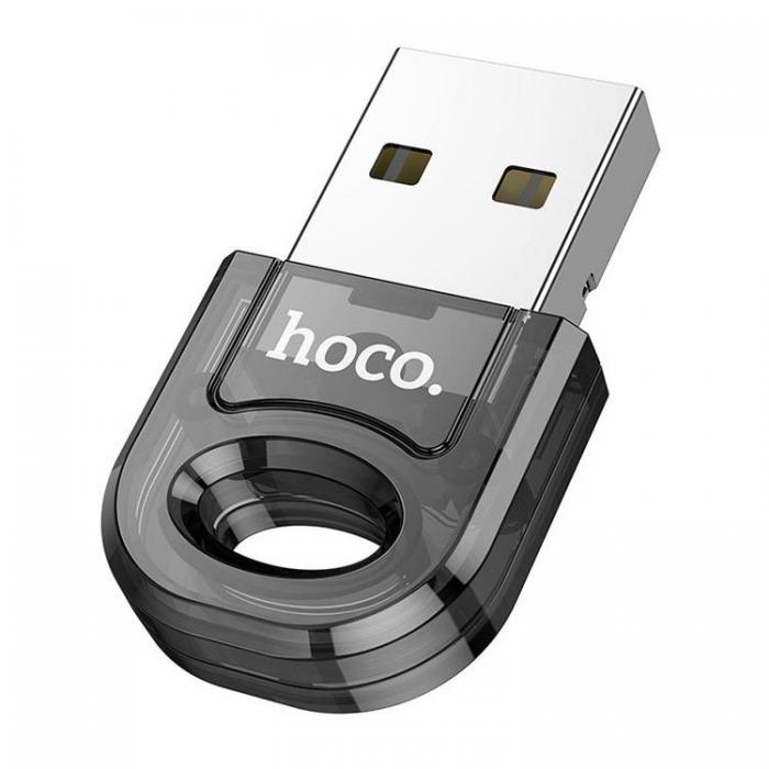 Hoco - Hoco Adapter USB-A Bluetooth UA28 - Transparent Svart