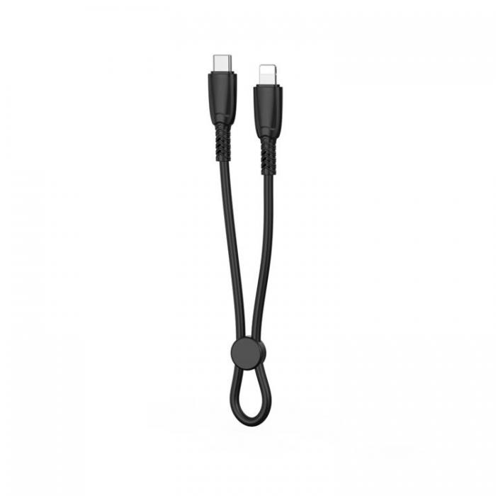 XO - XO USB-C Till Lightning 27W Kabel 0.25m NB-Q248A - Svart