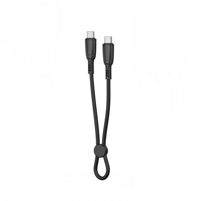 XO - XO USB-C Till USB-C Kabel 60W 0.25m NB-Q248B - Svart