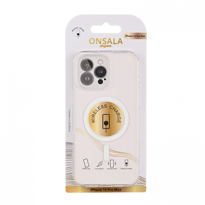 Onsala - Onsala iPhone 16 Pro Max Mobilskal MagSafe TPU - Clear