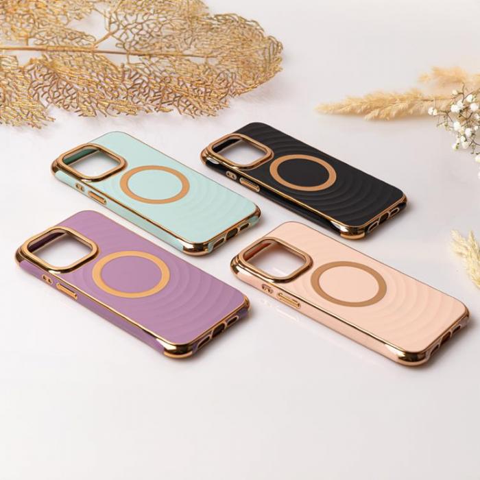 A-One Brand - iPhone 12/12 Pro Mobilskal Magsafe Circle Glam - Lila