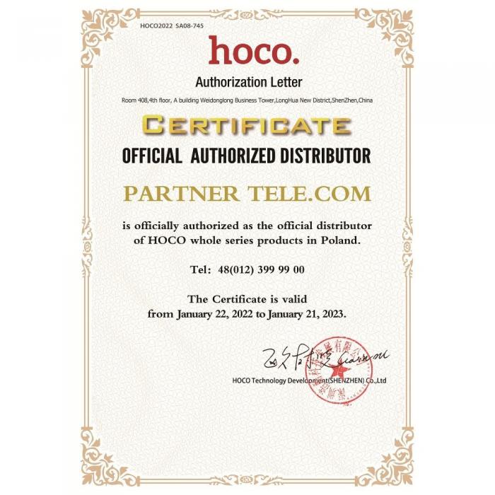 Hoco - HOCO hrlurar Jack 3,5mm med mikrofon Admire M72 vit