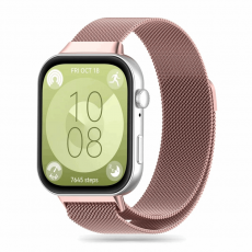 Tech-Protect - Tech-Protect Huawei Watch Fit 3 Armband Milaneseband - Rosa Guld