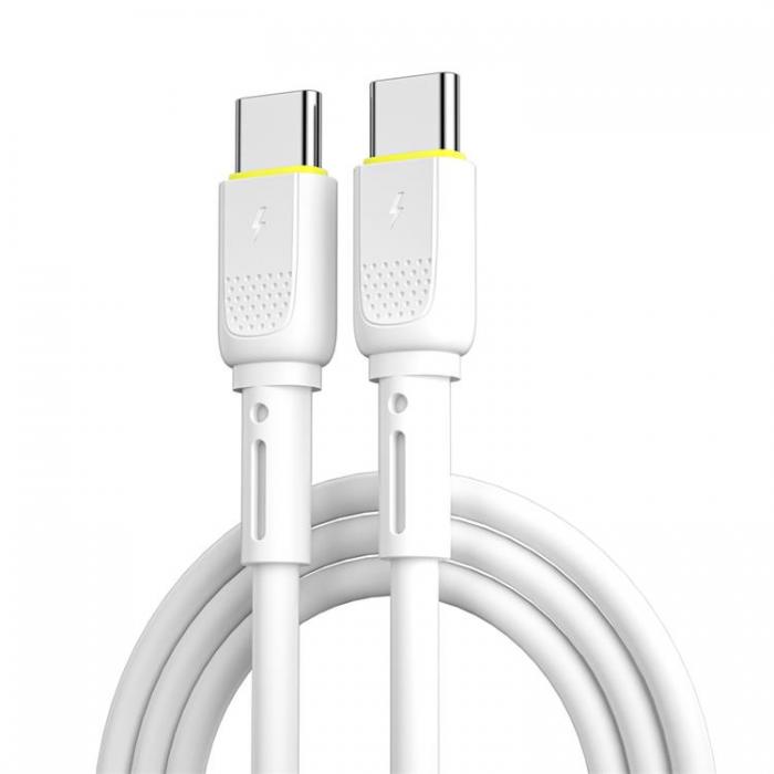 WIWU - WIWU USB-C Till USB-C 60W Kabel 1.2m - Vit