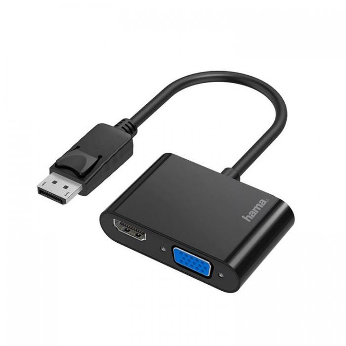 Hama - HAMA Adapter Multimedia 2-in-1 DisplayPort-VGA/HDMI 4K